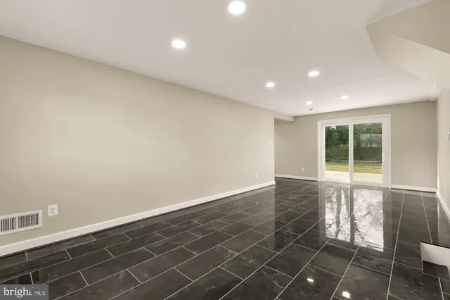 a view of an empty room