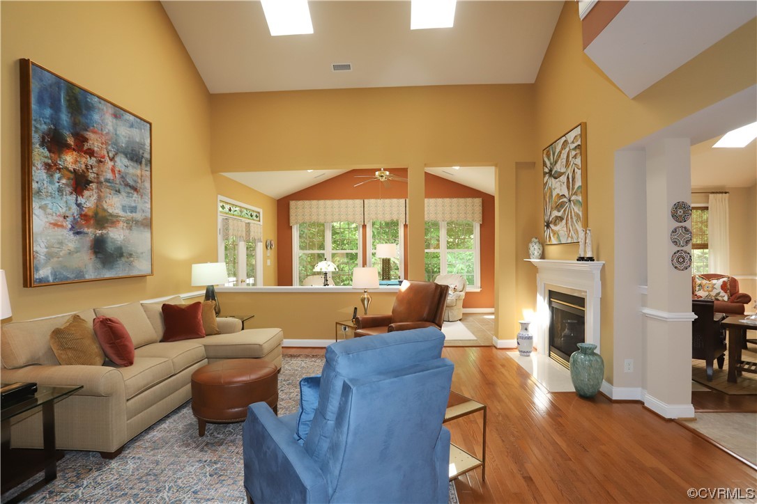 4748 Westhampton Williamsburg, VA 23188 - Photo 15 of 39 a living room with furniture and a fireplace