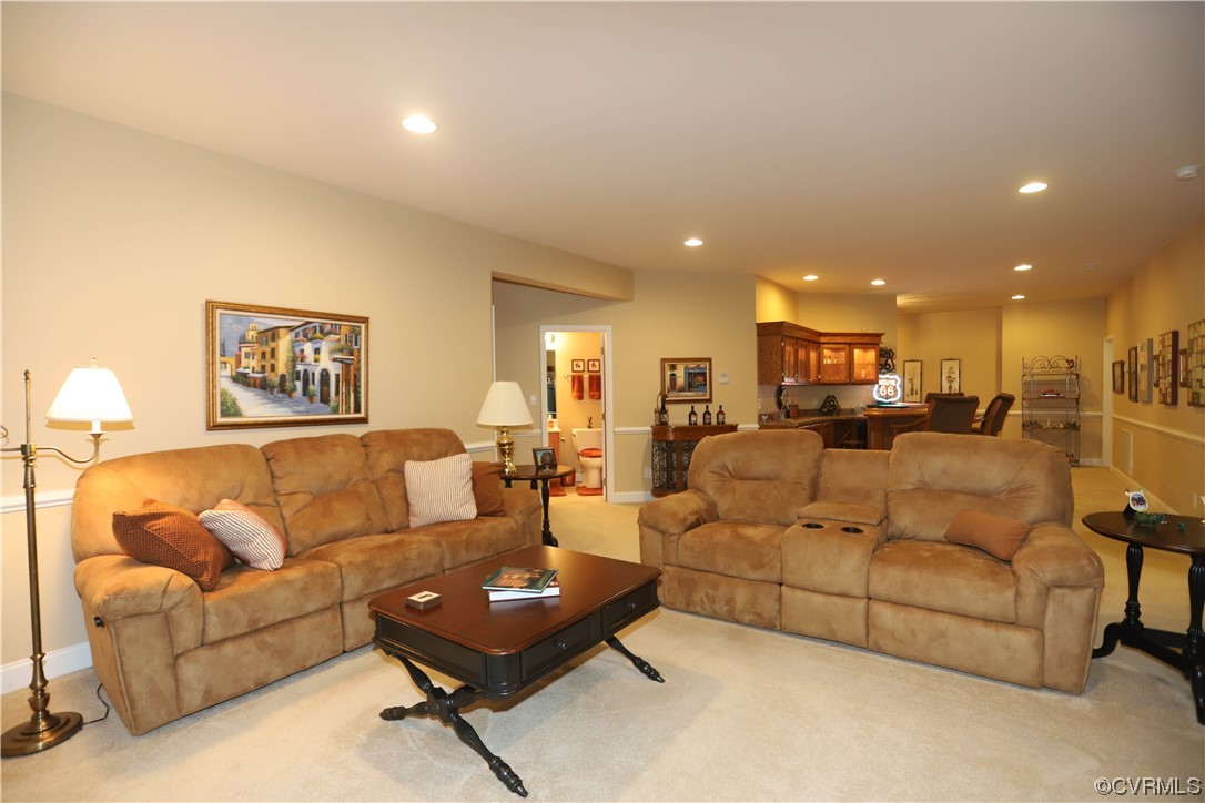 4748 Westhampton Williamsburg, VA 23188 - Photo 29 of 39 a living room with furniture kitchen view and a couch