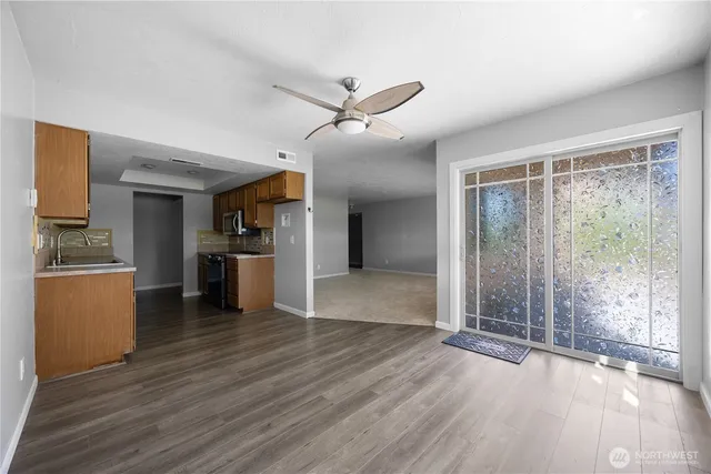 a view of an empty room