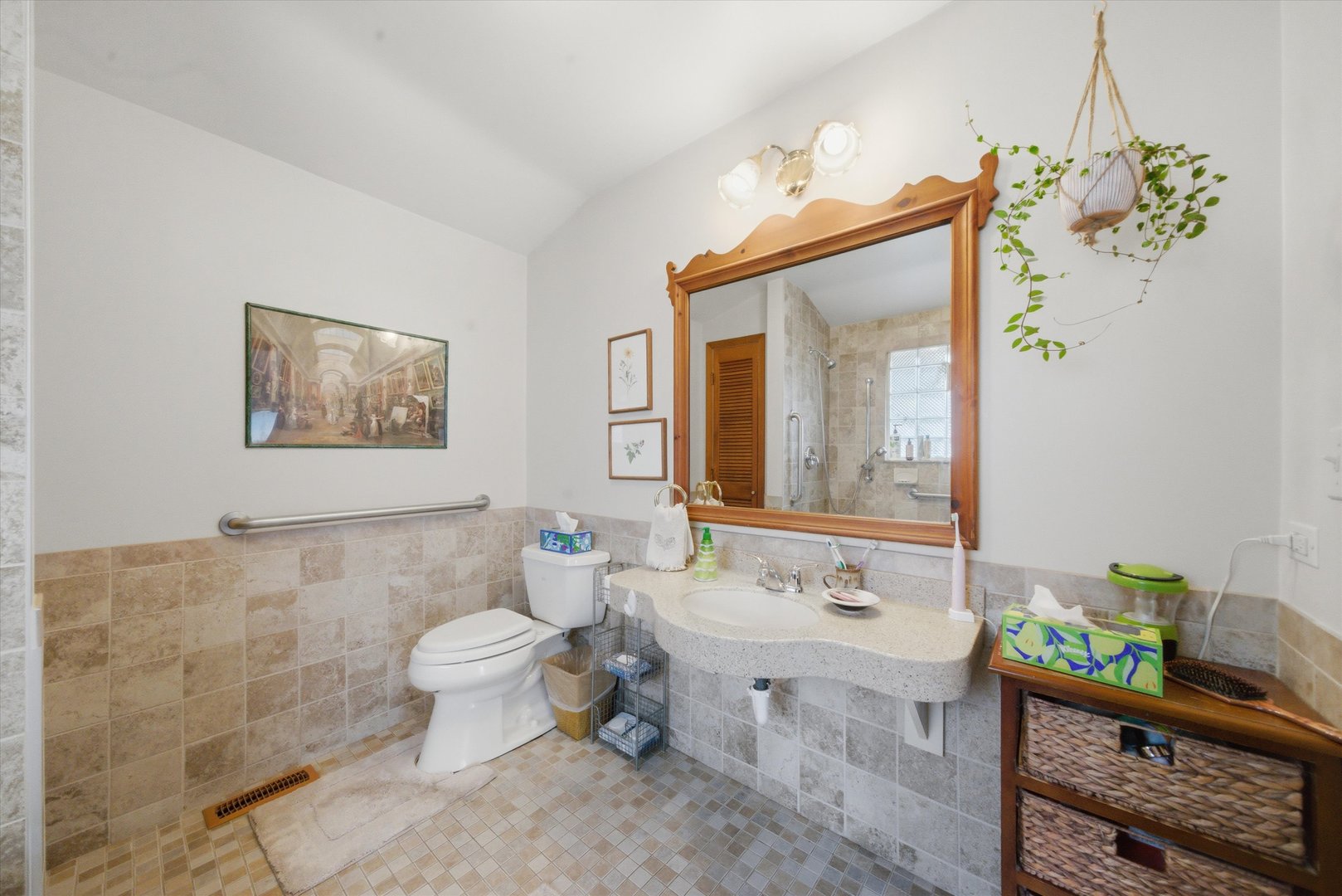 330 Ferndale Avenue Elmhurst, IL 60126 - Photo 15 of 36 a bathroom with a sink vanity mirror and toilet