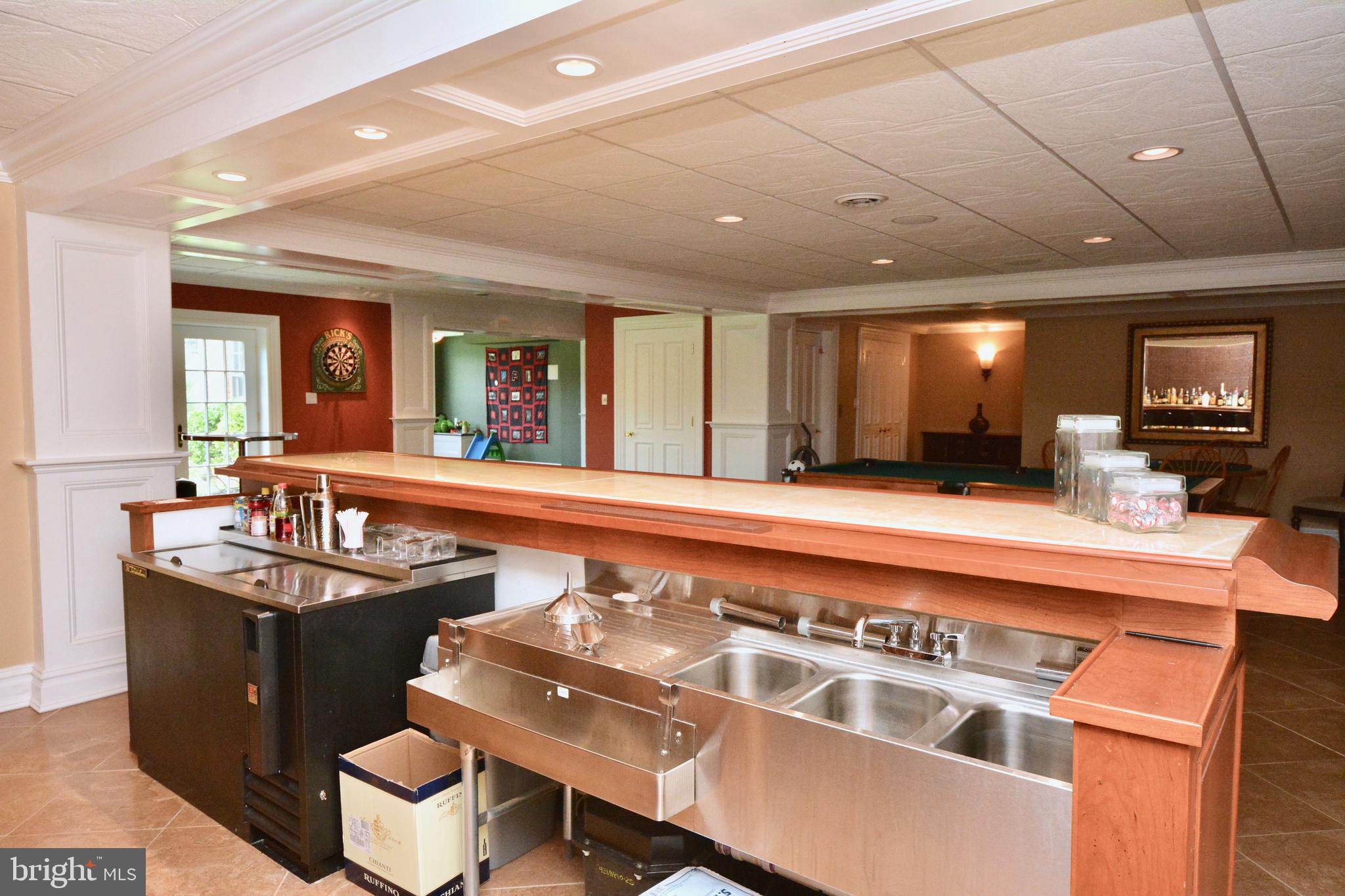 8 Silvers Court Pennington, NJ 08534 - Photo 35 of 43 Fully loaded commercial grade bar & triple sinks.