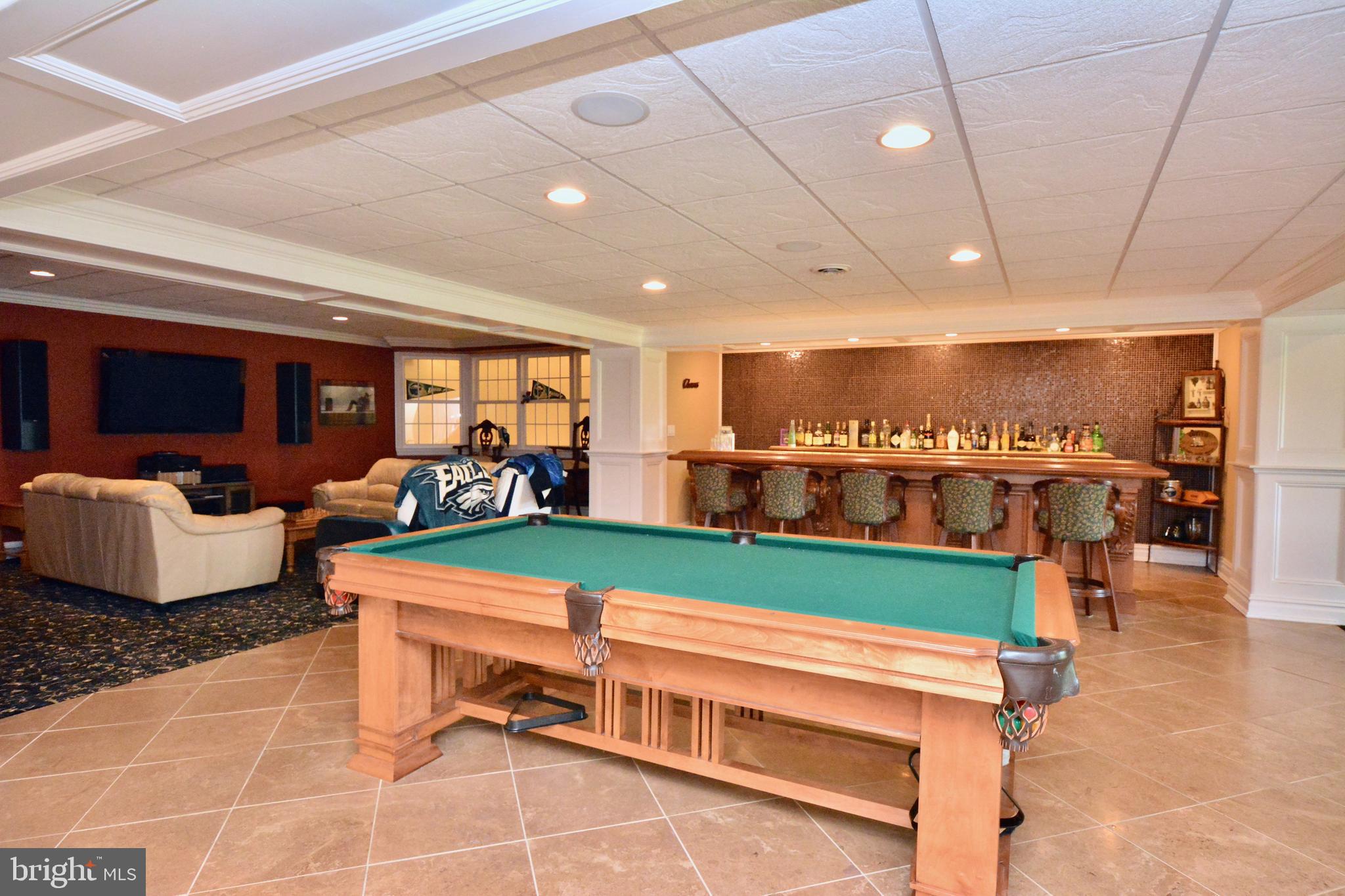 8 Silvers Court Pennington, NJ 08534 - Photo 38 of 43 Media room, game room, bar area-life is good!