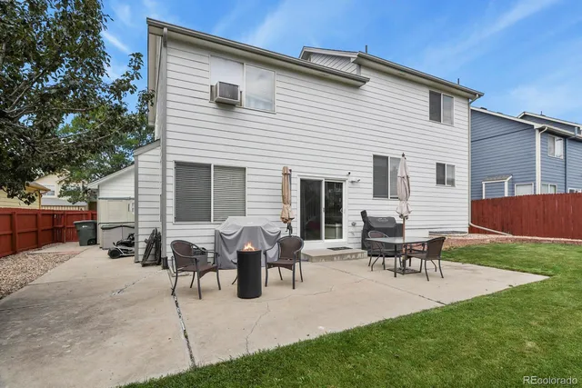 a view of a house with patio