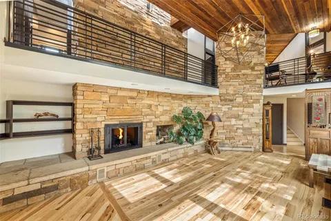 front view of a house with an outdoor space