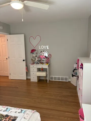 a room with furniture and a table