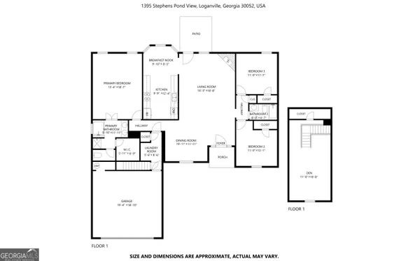 $2,135 | 1395 Stephens Pond View, Loganville, GA 30052