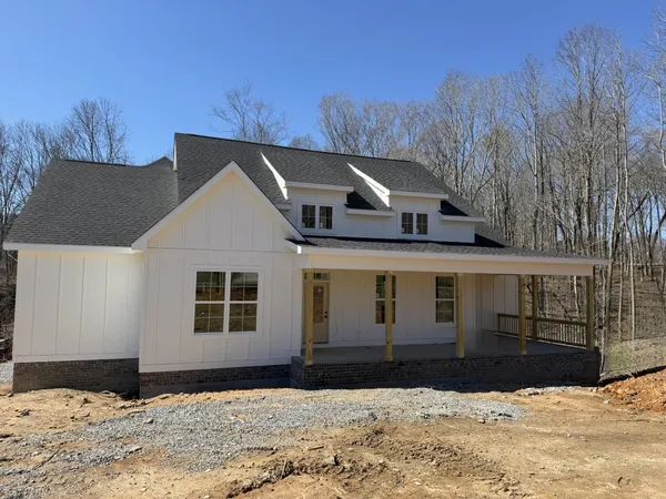 a front view of a house