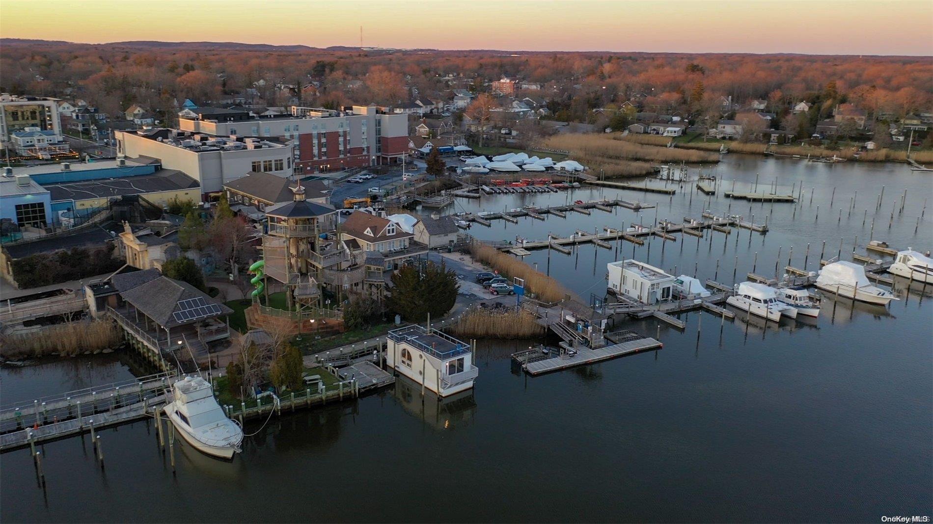 a view of a city with lake view
