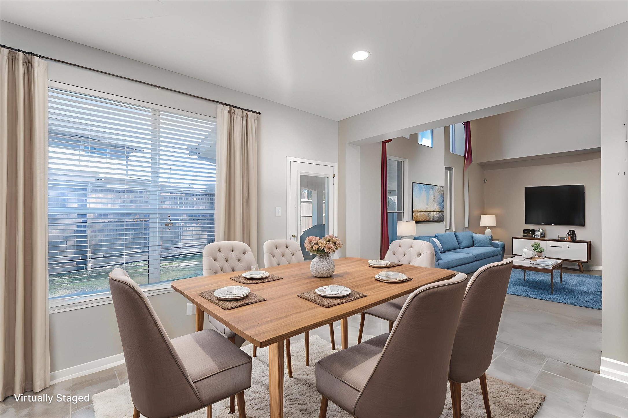 1205 Cambridge Court Seabrook, TX 77586 - Photo 19 of 47 a view of a dining room with furniture window and wooden floor