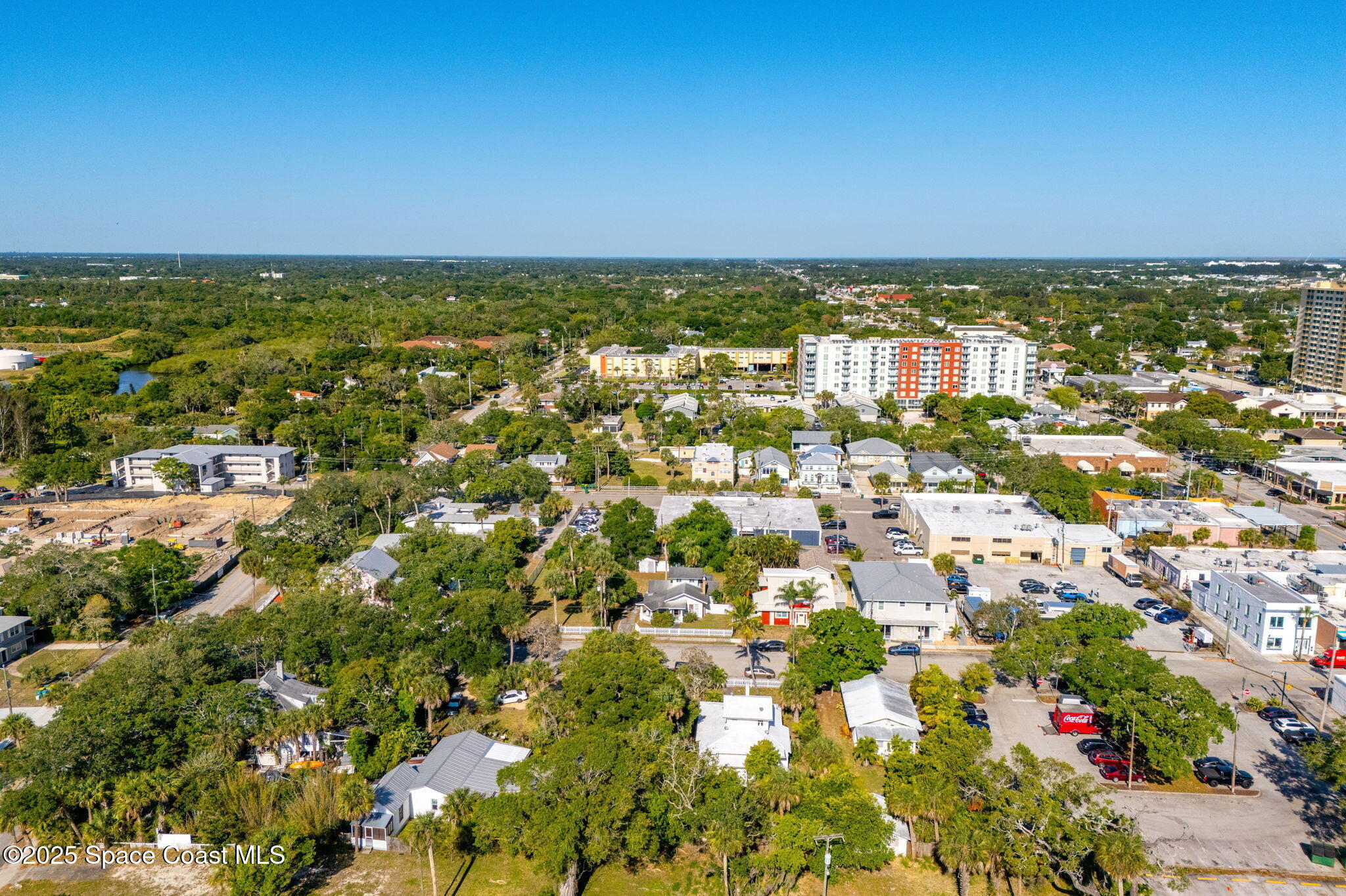 2106 Vernon Place Melbourne, FL 32901 - Photo 12 of 33 an aerial view of residential building and lake
