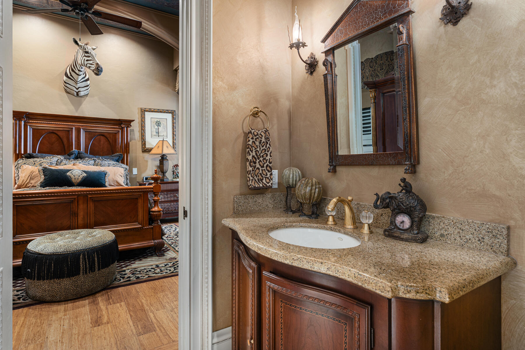 19 Sunset Key Drive Key West, FL 33040 - Photo 44 of 98 a bathroom with a granite countertop sink and a mirror