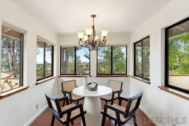 a view of a room with a large window