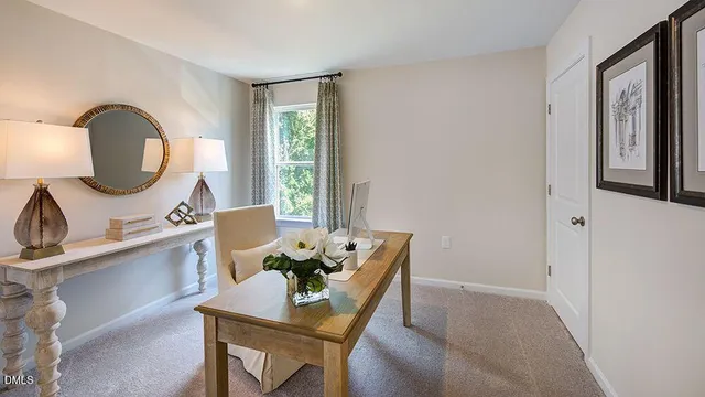 a view of a swimming pool and a mountain