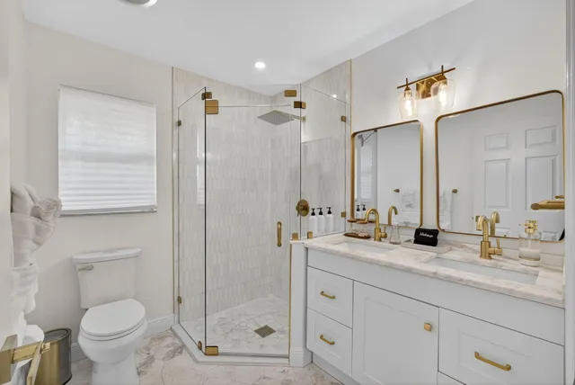 a room with a table and chairs