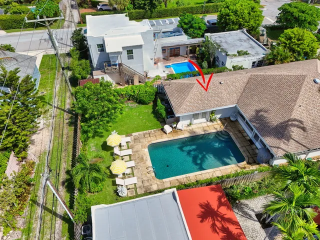 a front view of a house with patio
