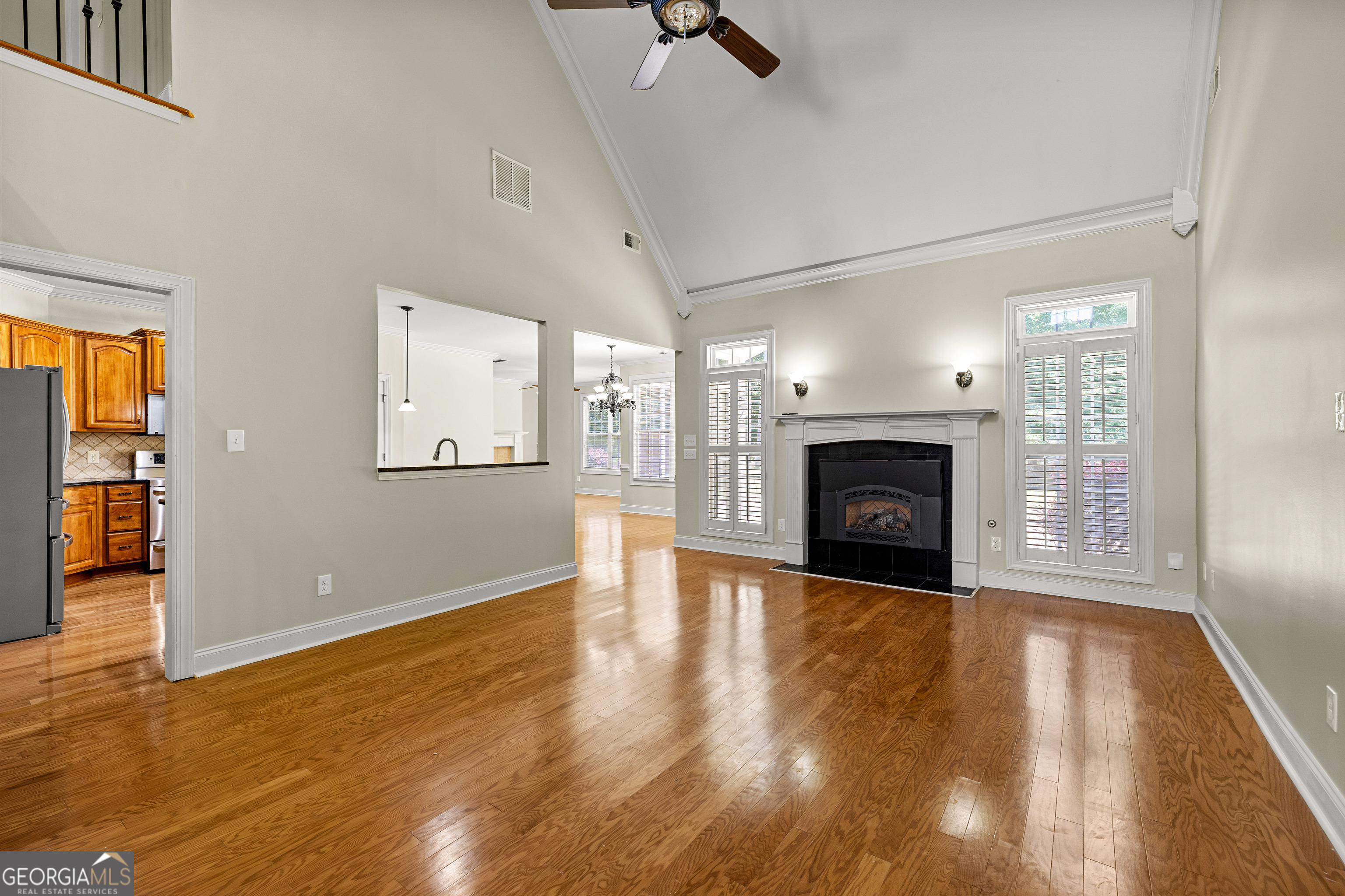 120 Shankhill Ridge Tyrone, GA 30290 - Photo 12 of 53 a view of empty room with fireplace and wooden floor