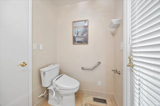 a view of a garden with houses