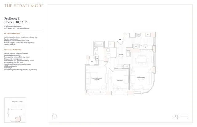 $1,755,000 | 400 East 84th Street, Unit 14E | Upper East Side
