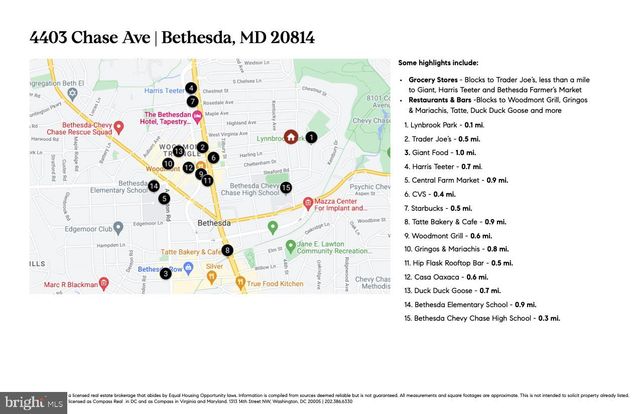 $1,790,000 | 4403 Chase Avenue, Bethesda, MD 20814