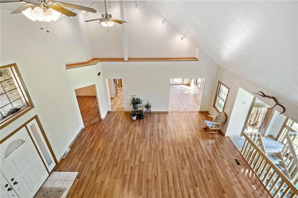 216 Marshall Road Oakdale, PA 15071 - Photo 17 of 25 workspace with wooden floor and staircase