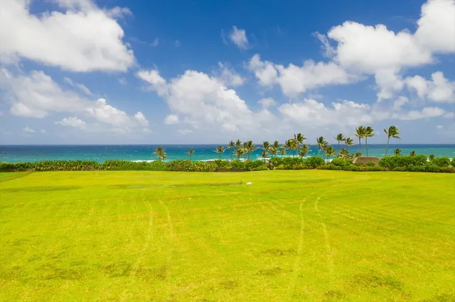 a view of an ocean and beach