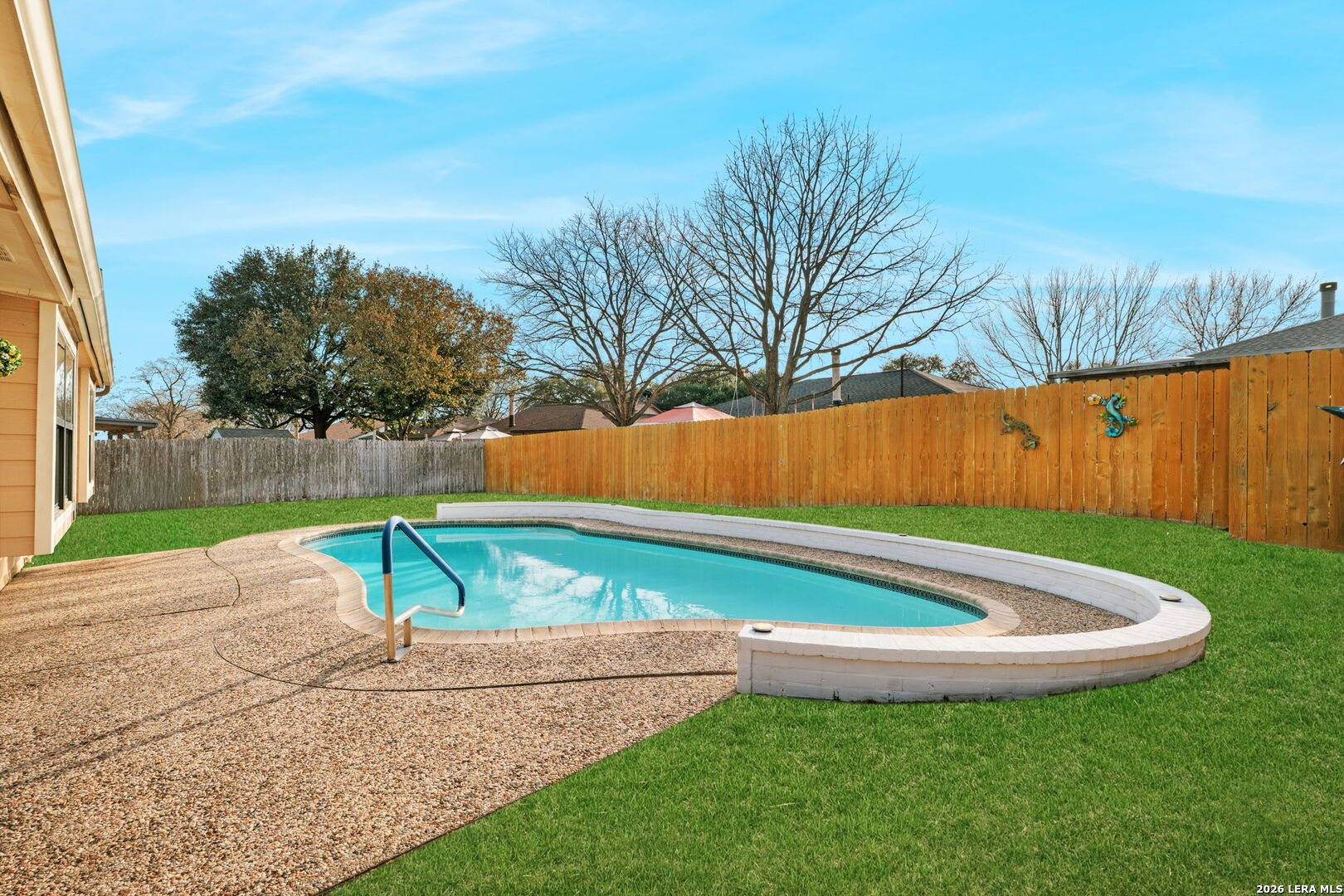 2501 Newning Schertz, TX 78154 - Photo 24 of 28 a view of outdoor space with swimming pool and patio