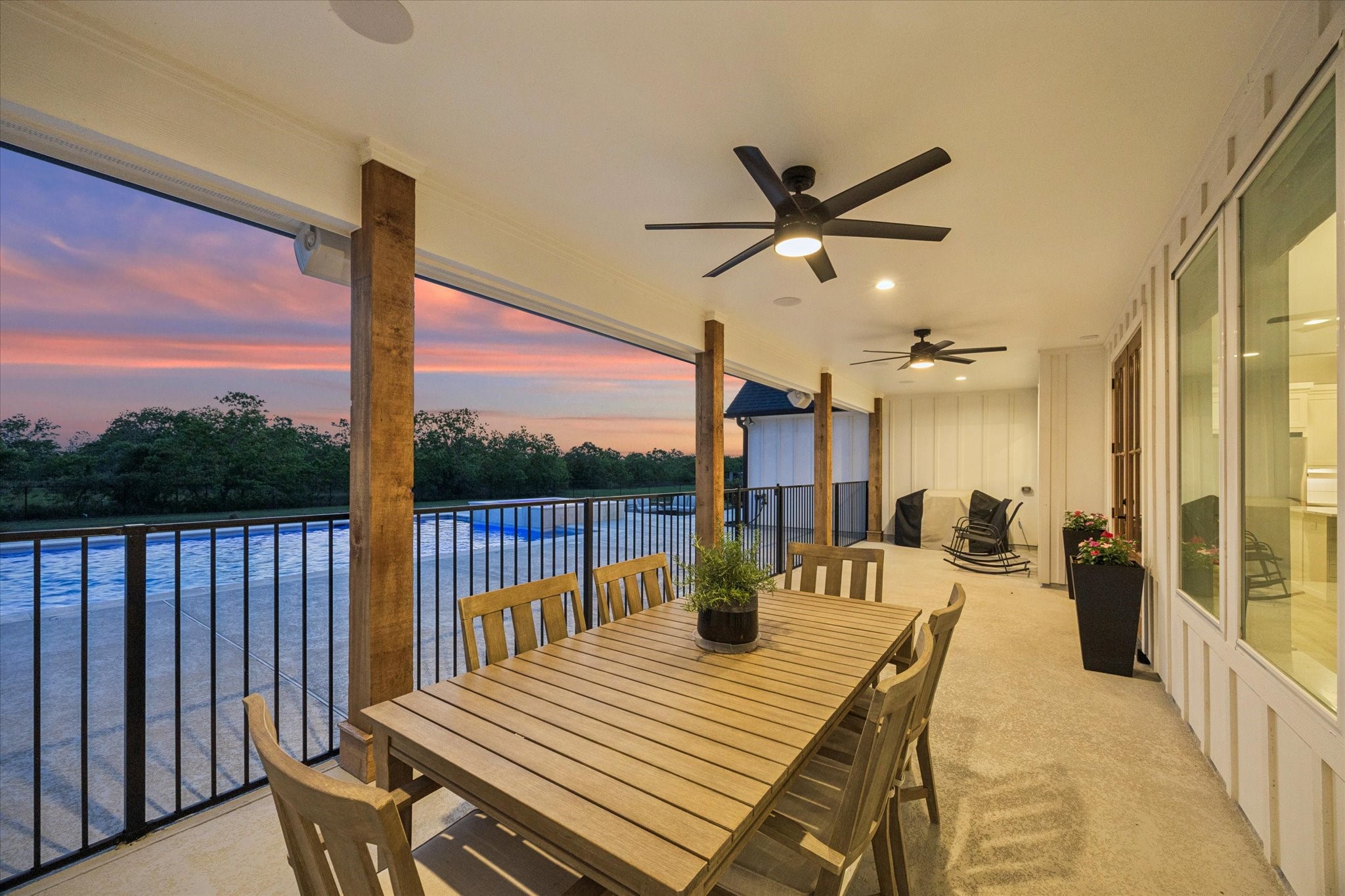 5131 Timber Ridge Drive Sealy, TX 77474 - Photo 40 of 50 Iron fenced patio for added safety for children and pets.