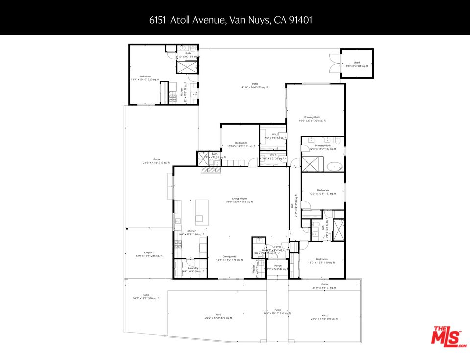 6151 Atoll Avenue Valley Glen, CA 91401 - Photo 57 of 58 a picture of a floor plan
