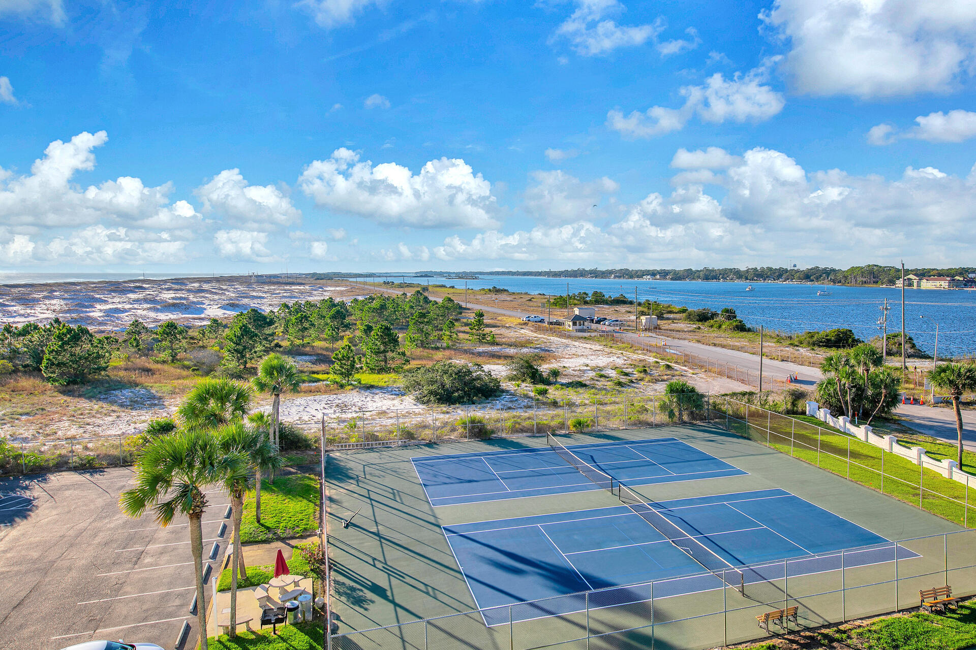 909 Santa Rosa Boulevard, Unit 561 Fort Walton Beach, FL 32548 - Photo 46 of 61 Birds Eye View of Tennis Courts