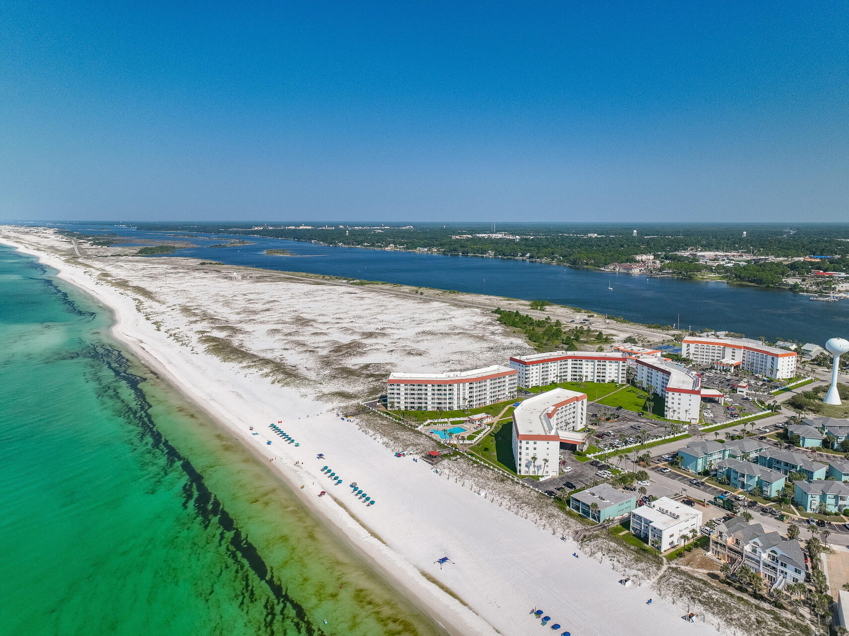 909 Santa Rosa Boulevard, Unit 561 Fort Walton Beach, FL 32548 - Photo 59 of 61 a view of a lake with a city