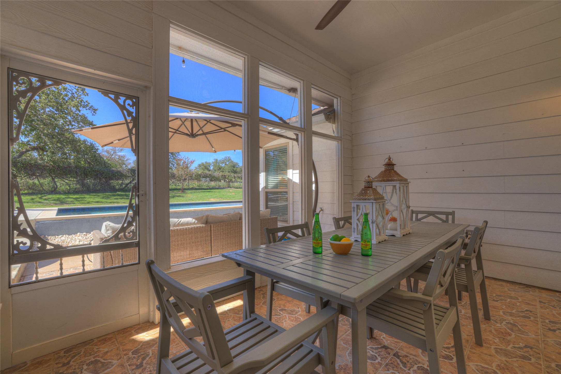 157 Kurt Kramer Road Fredericksburg, TX 78624 - Photo 31 of 38 Screened-in porch vibes for breezy afternoons.
