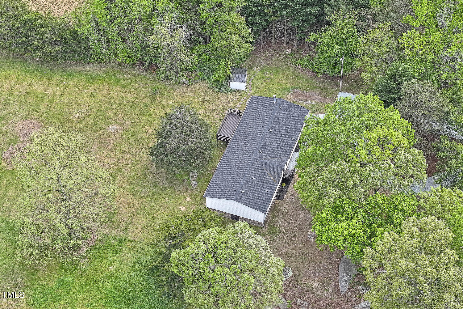 3820 Morton-Pulliam Road Roxboro, NC 27574 - Photo 37 of 37 an aerial view of a house with a yard