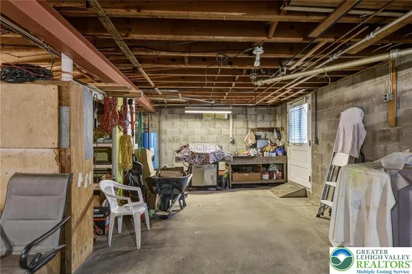 a view of storage and utility room