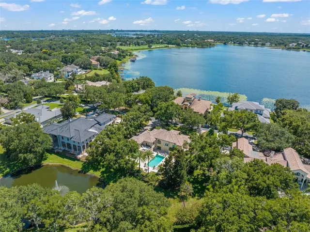 a view of a house with a swimming pool