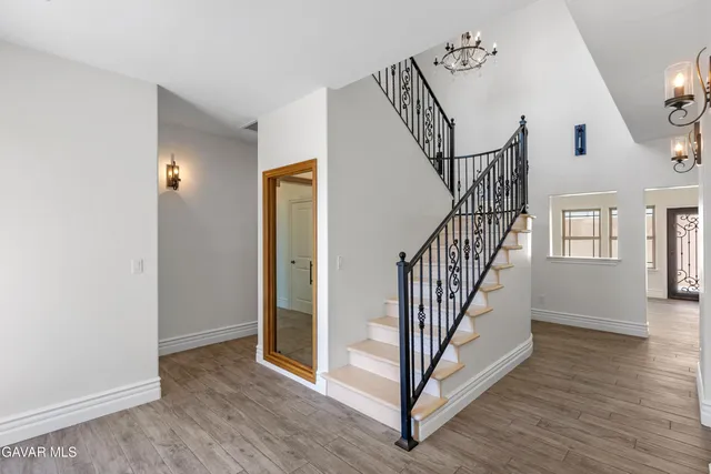 a view of an entryway with a window