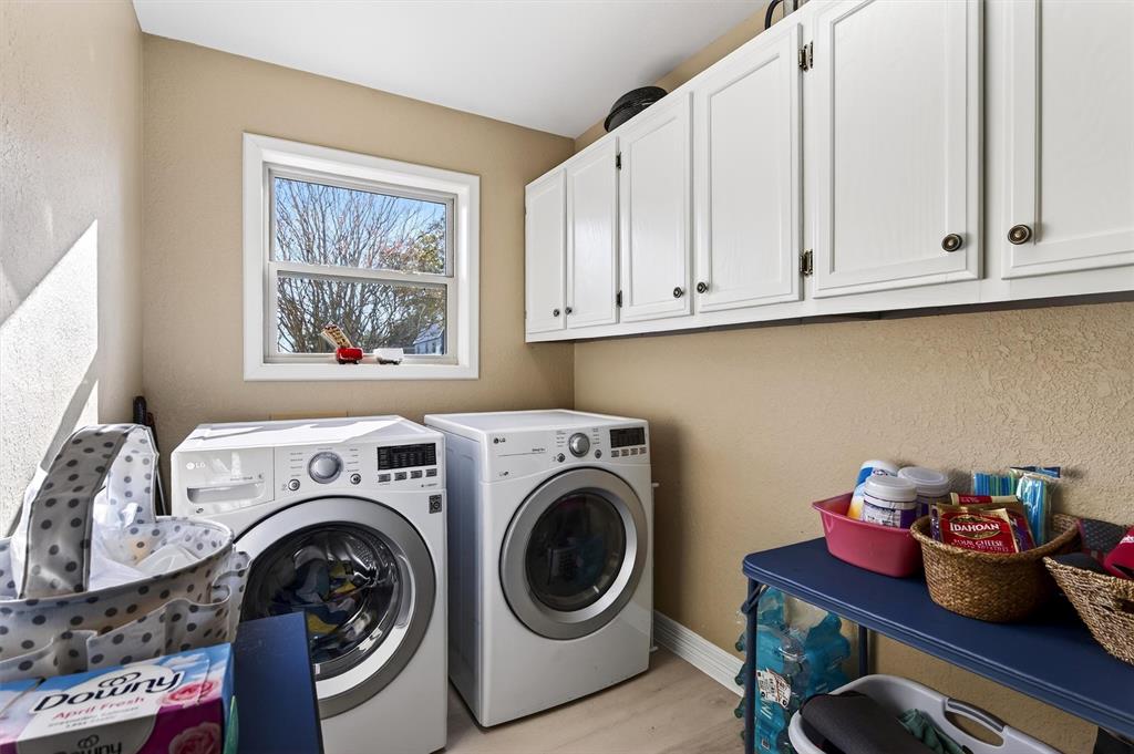 140 Harrell Road Howe, TX 75459 - Photo 31 of 40 a utility room with sink dryer and washer