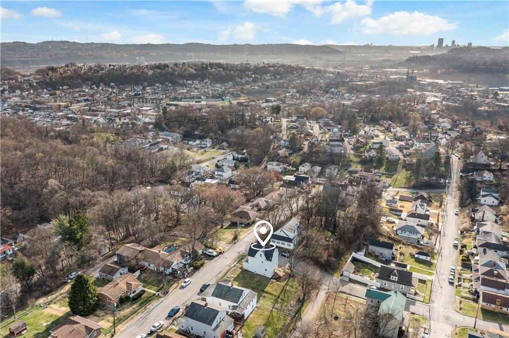 58 Locust Street McKees Rocks, PA 15136 - Photo 37 of 37 an aerial view of residential houses with outdoor space and trees