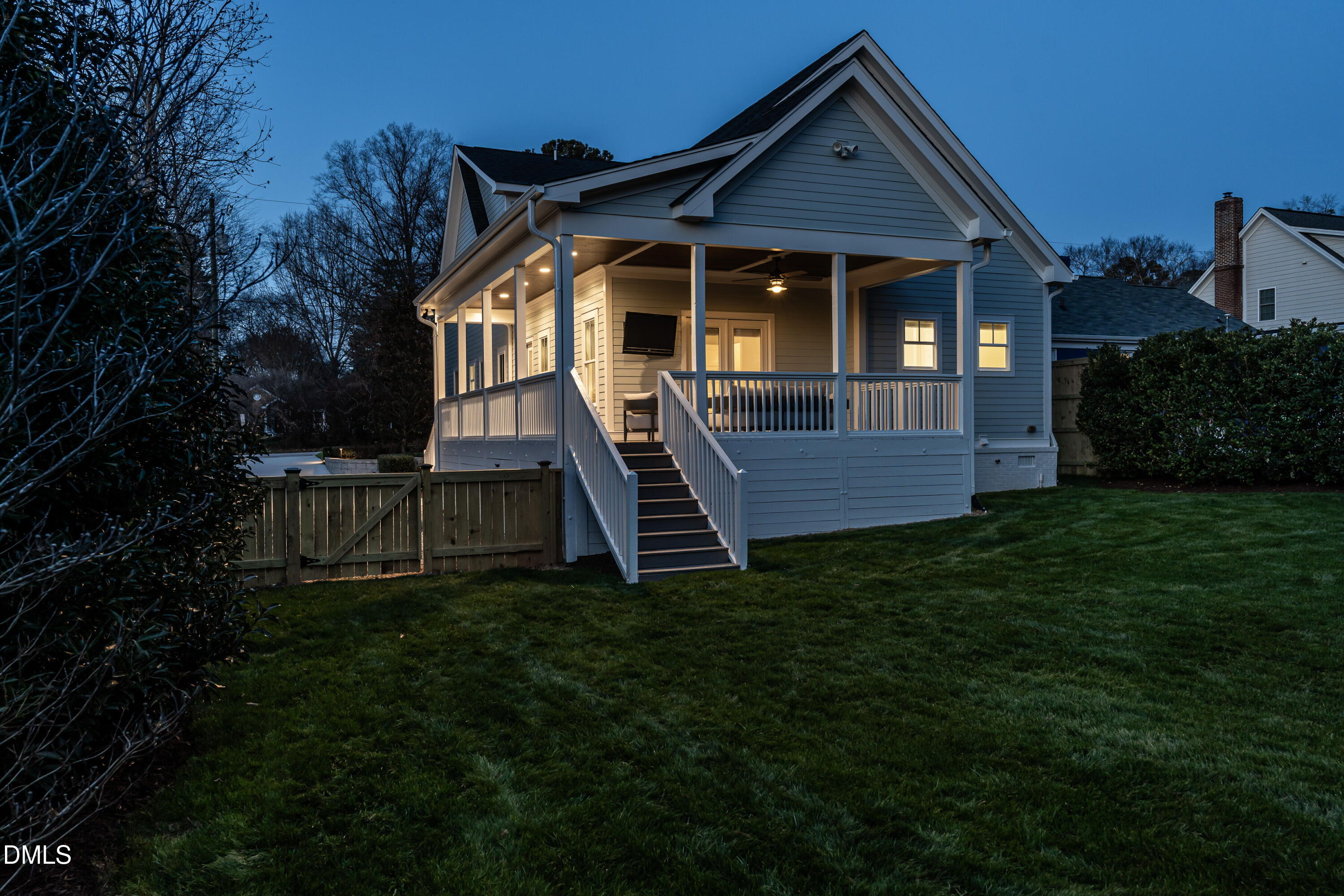 702 Kimbrough Street Raleigh, NC 27608 - Photo 44 of 45 047-original-home-at-night