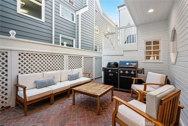 a outdoor space with patio furniture