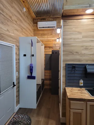 a view of storage and utility room