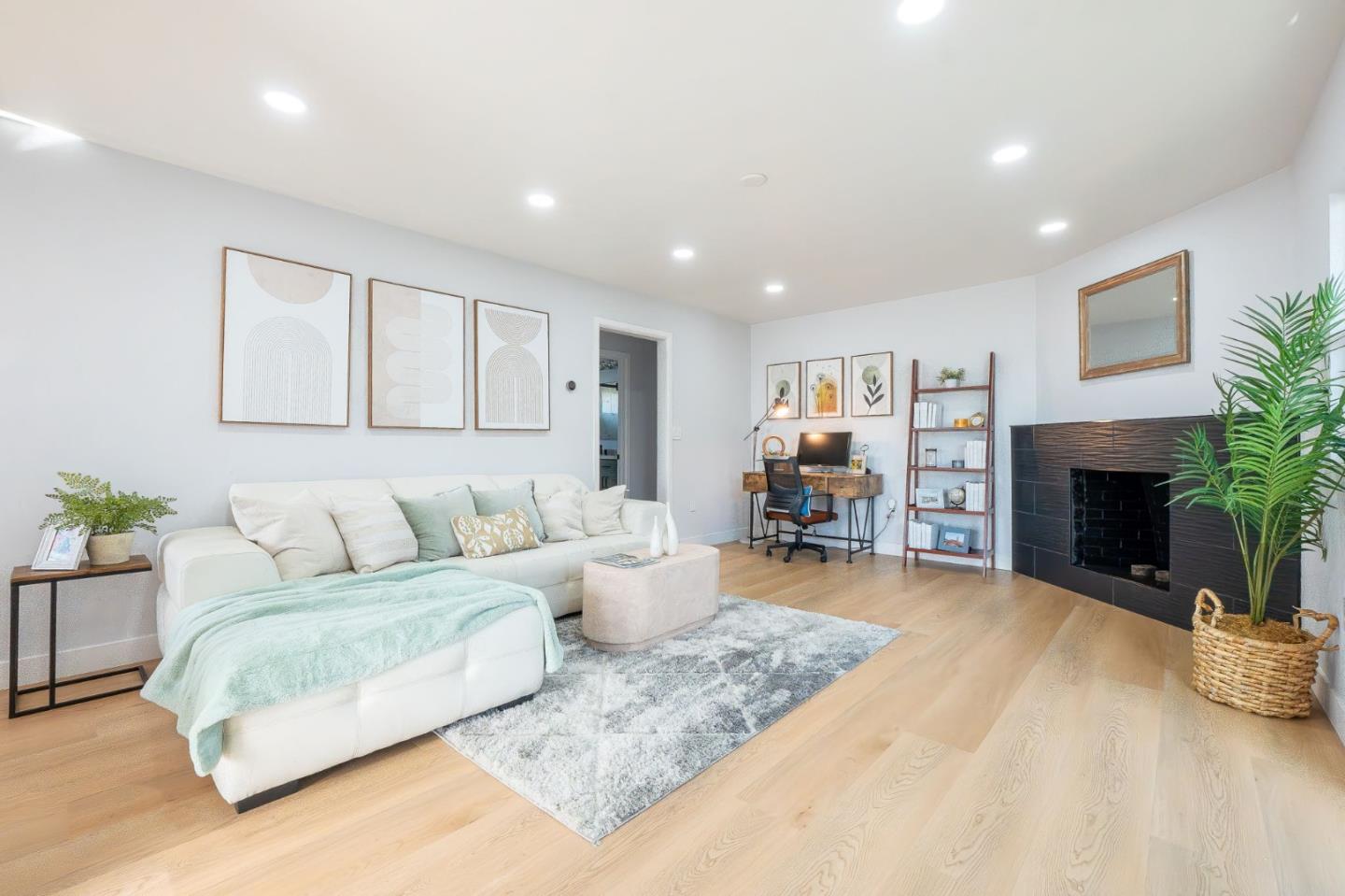 2046 Altamont Road San Leandro, CA 94578 - Photo 1 of 1 a living room with furniture and a fireplace