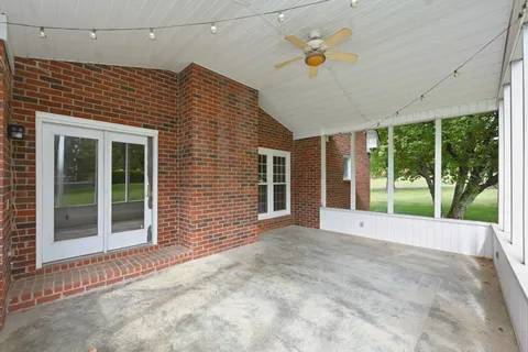 a view of an entrance with door