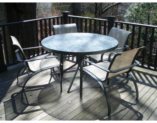 12 Burnside Road Newton, MA 02461 - Photo 18 of 18 a view of a chairs and table on the deck