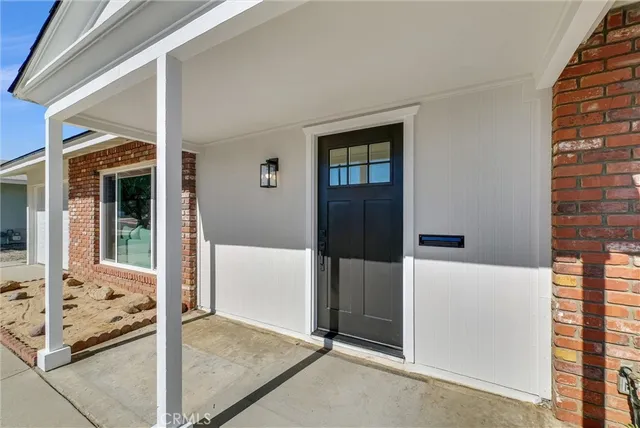 a view of front door