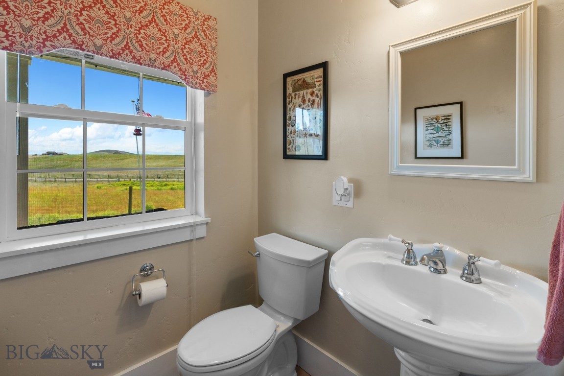 68 Rolling Glen Ranch Loop Three Forks, MT 59752 - Photo 12 of 48 1/2 Bath on Main level looking out