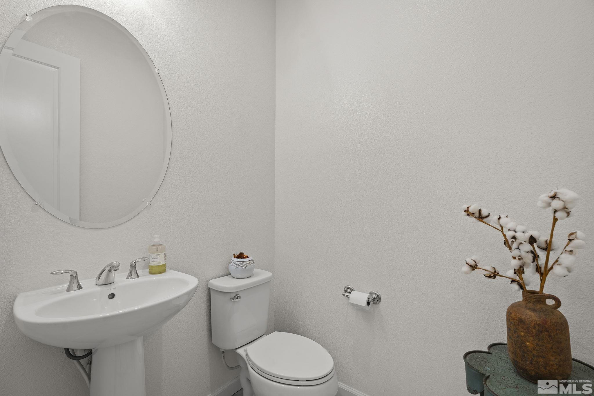 2460 Buttermere Court Reno, NV 89521 - Photo 21 of 22 a bathroom with a toilet a sink and mirror