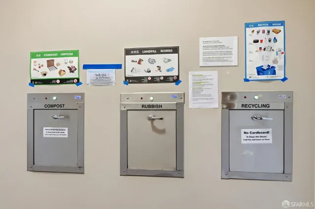 a view of a bike garage