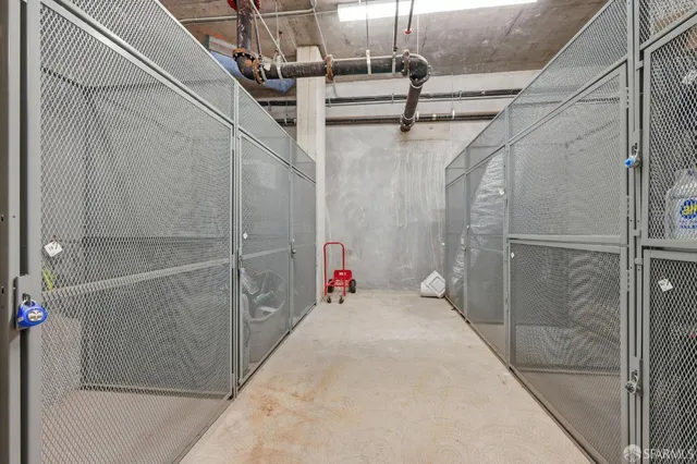 a view of balcony with furniture