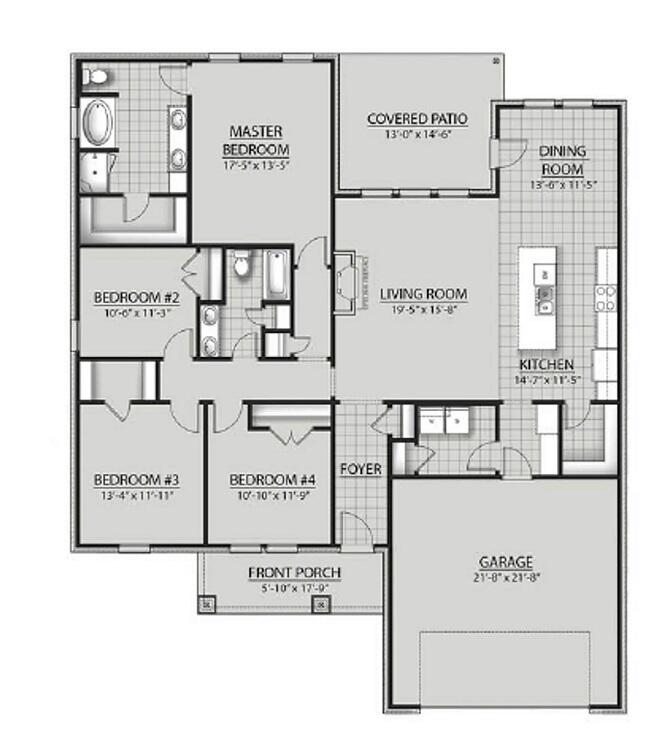 10 West Tweet Street Freeport, FL 32439 - Photo 3 of 3 Ionia III H floor plan